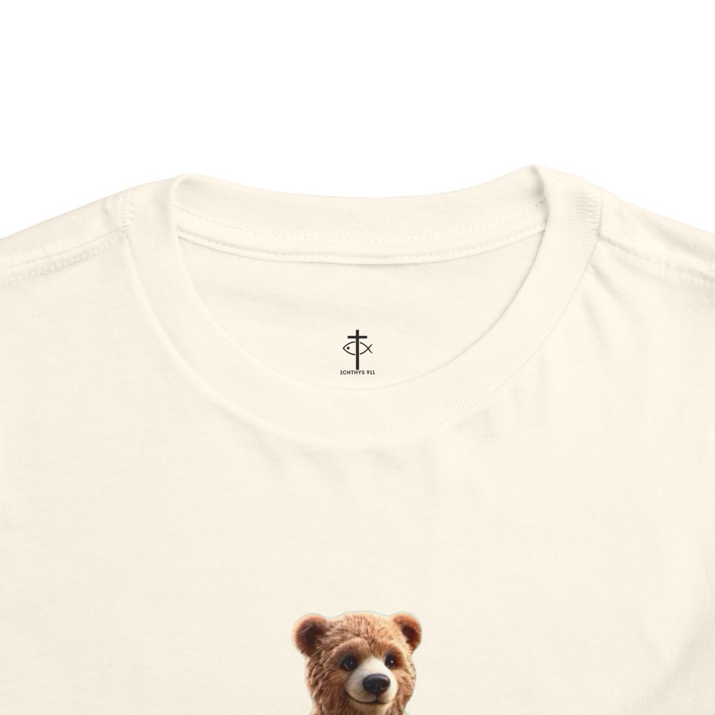 Surfing Bear Toddler Tee - Fun Kids Short Sleeve T-Shirt - ICHTYHS 911