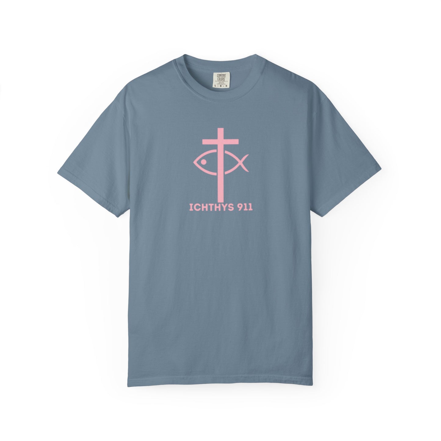 Faith, Hope, & Love - Pink font - Unisex Garment Dyed T-Shirt - 100% US Cotton - Men T-Shirt - Christian Women Tee - Faith-Inspired Shirt - Christian Fashion - Wear Your Faith - Additional Colors Added