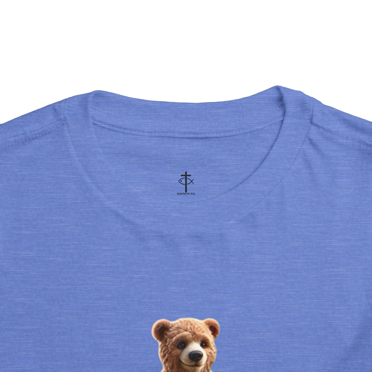 Surfing Bear Toddler Tee - Fun Kids Short Sleeve T-Shirt - ICHTYHS 911