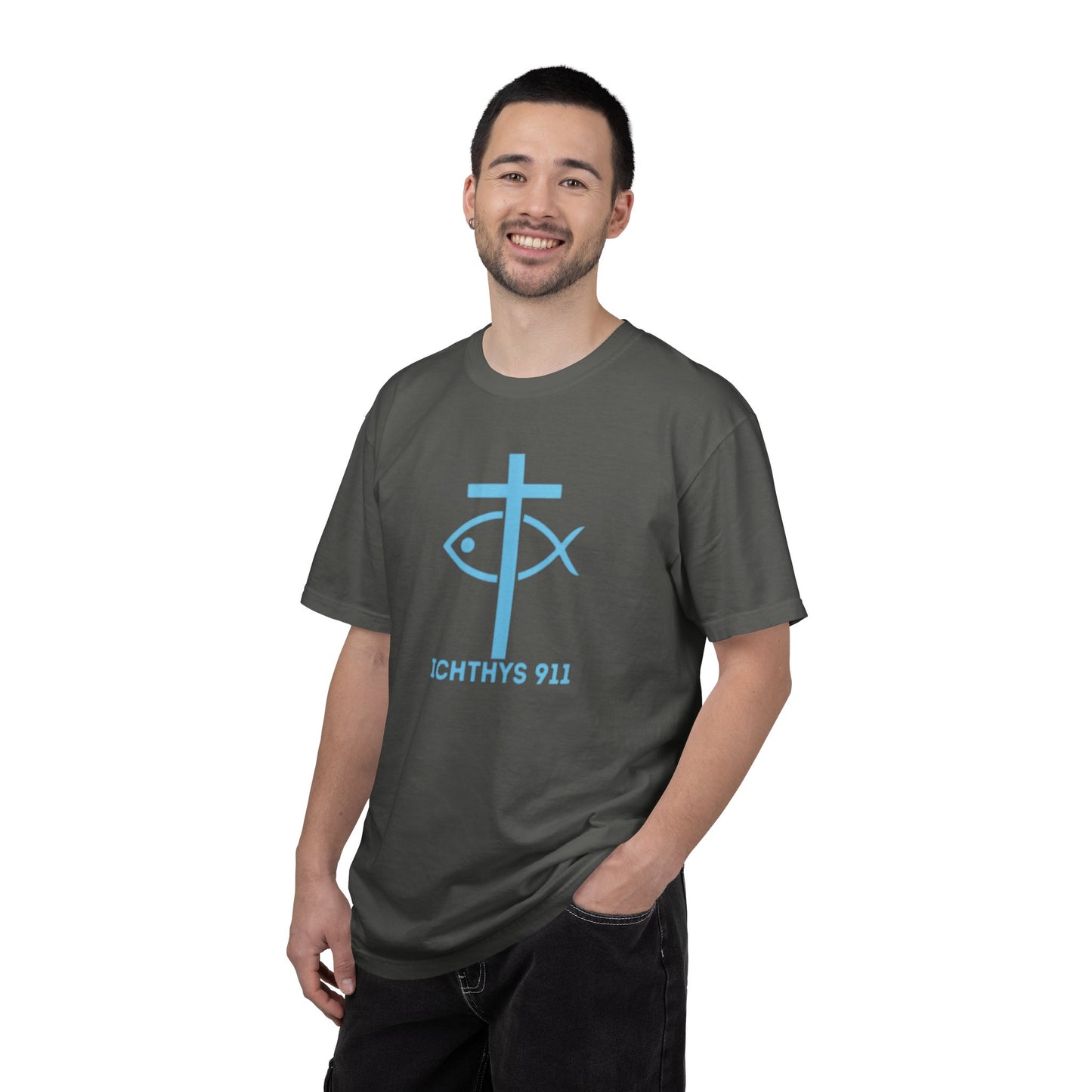 Copy of 13th Disciple - Blue Font - Unisex Garment Dyed T-Shirt - 100% US Cotton - Men T-Shirt - Christian Women Tee - Faith-Inspired Shirt - Christian Fashion - Wear Your Faith - Additional Colors Added