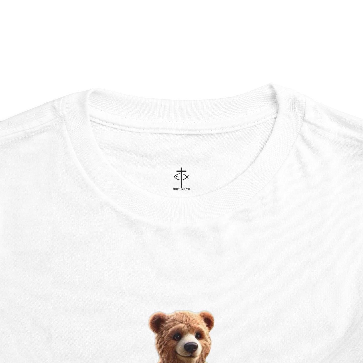 Surfing Bear Toddler Tee - Fun Kids Short Sleeve T-Shirt - ICHTYHS 911