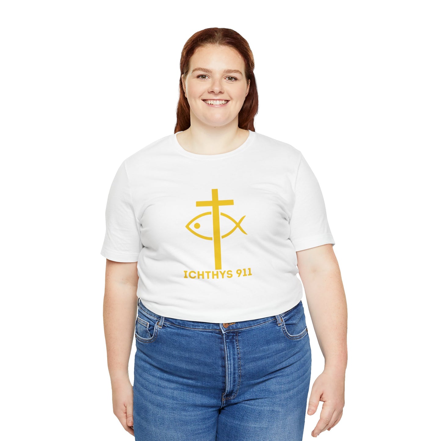 "Roll With God" - Unisex T- Shirt - Lightweight 100% Cotton - Summer T - Arm Form Fitting - Men T- Shirt - Women T-Shirt - Christian T-Shirt - Love Like Jesus - ICHTHYS 911 Design