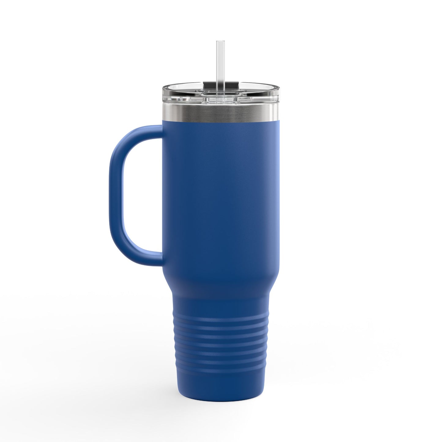 Faith-Inspired Insulated Travel Mug - 40oz with ICHTYS 911 Design