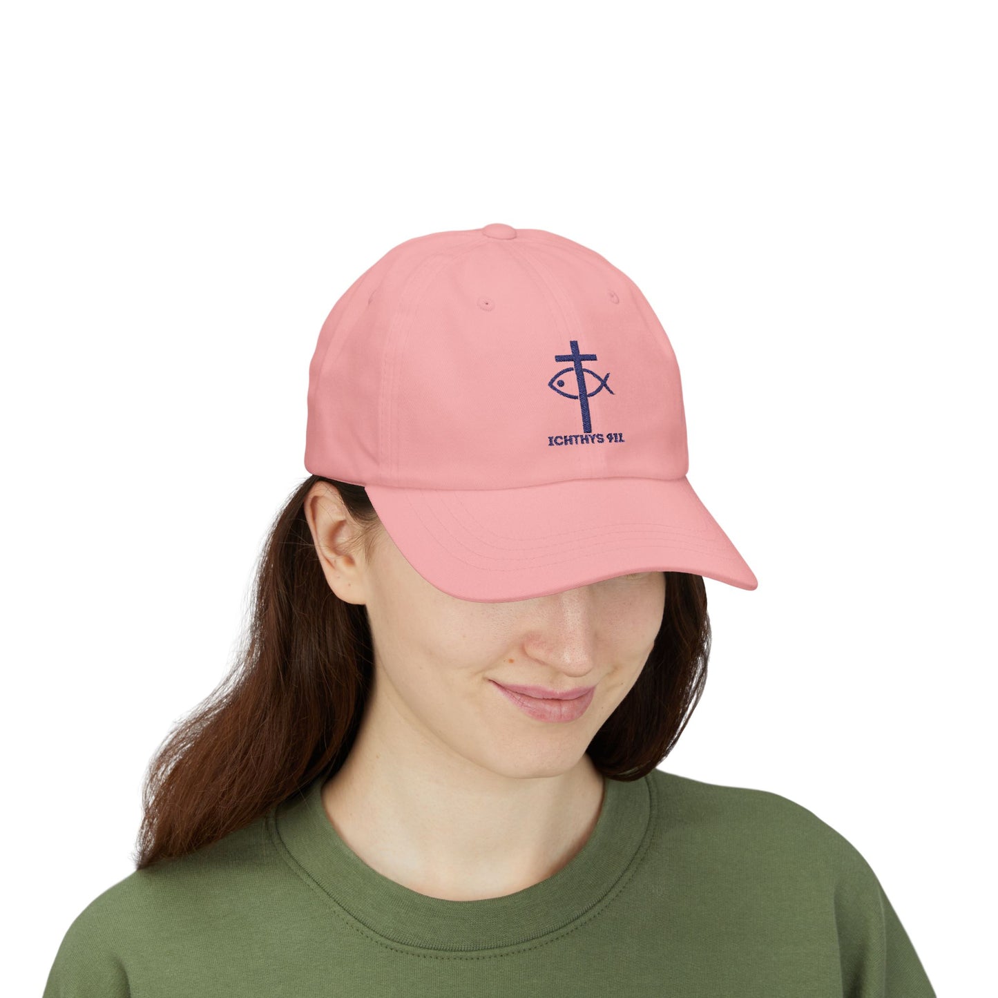 ICHTHYS 911 Classic Dad Cap - Faith-Inspired Adjustable Hat - Soft Hat - Adjustable Strap - Wear Your Faith - Unisex