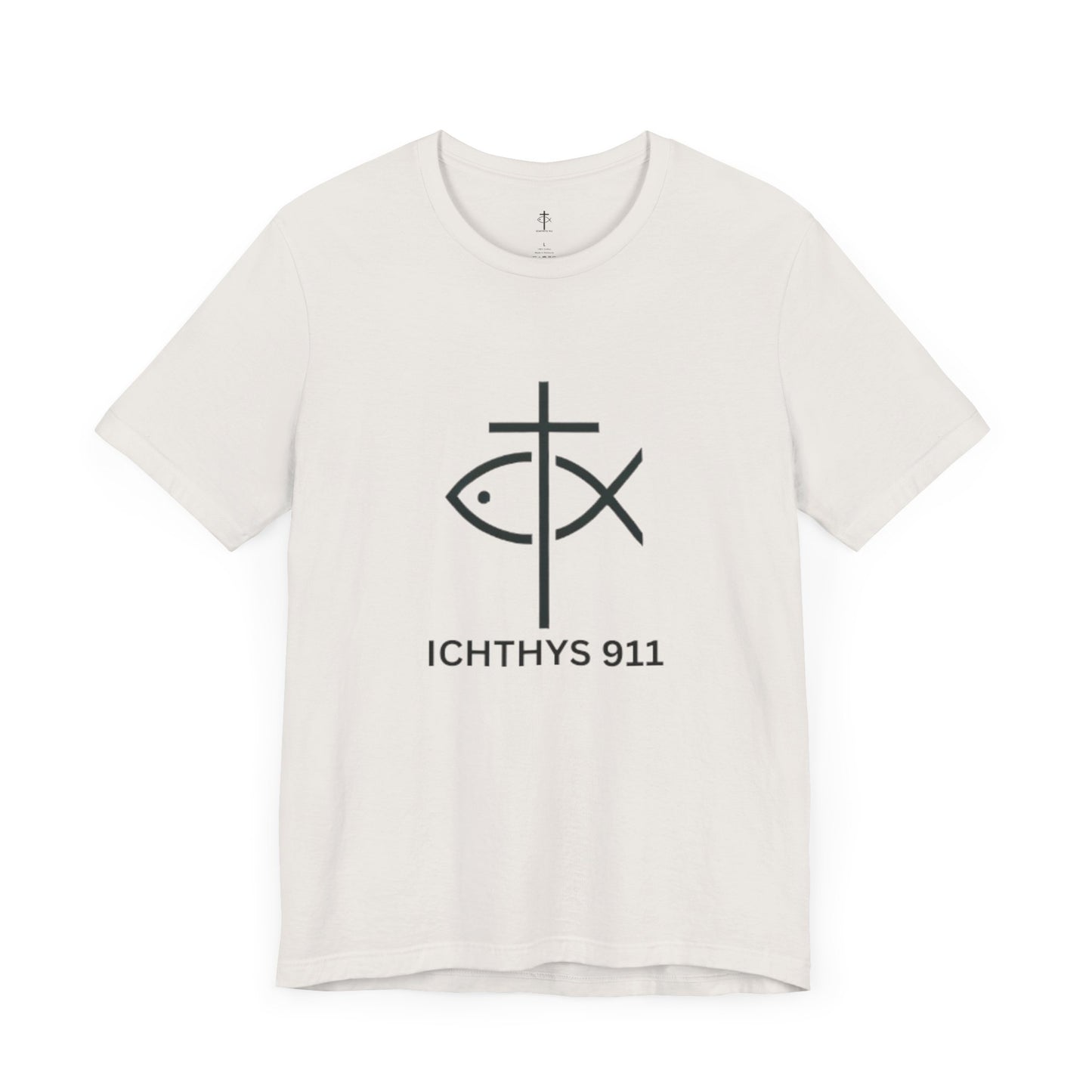 ICHTHYS 911 - Lightweight fabric - Unisex - 100% Airlume combed and ring-spun cotton - Light weight T-Shirt - Faith & Strength