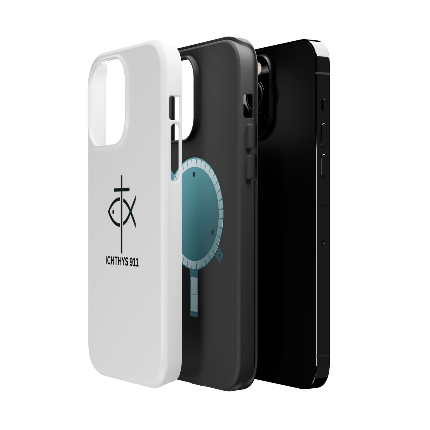 Stylish Magnetic Tough Case with Ichthys Design - Durable & Protective Phone Accessory