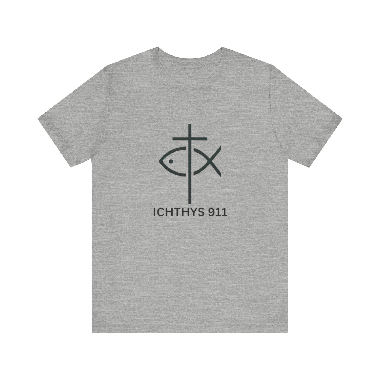 ICHTHYS 911 - Lightweight fabric - Unisex - 100% Airlume combed and ring-spun cotton - Light weight T-Shirt - Faith & Strength