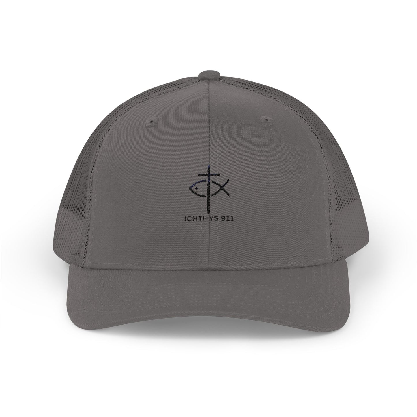Ichthys 911 Snapback Trucker Cap - Stylish Faith-Inspired Hat