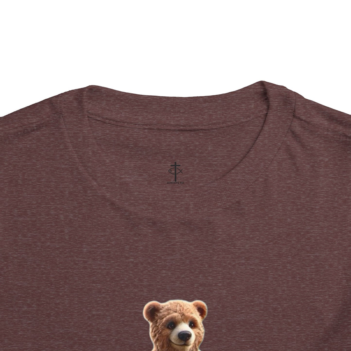 Surfing Bear Toddler Tee - Fun Kids Short Sleeve T-Shirt - ICHTYHS 911