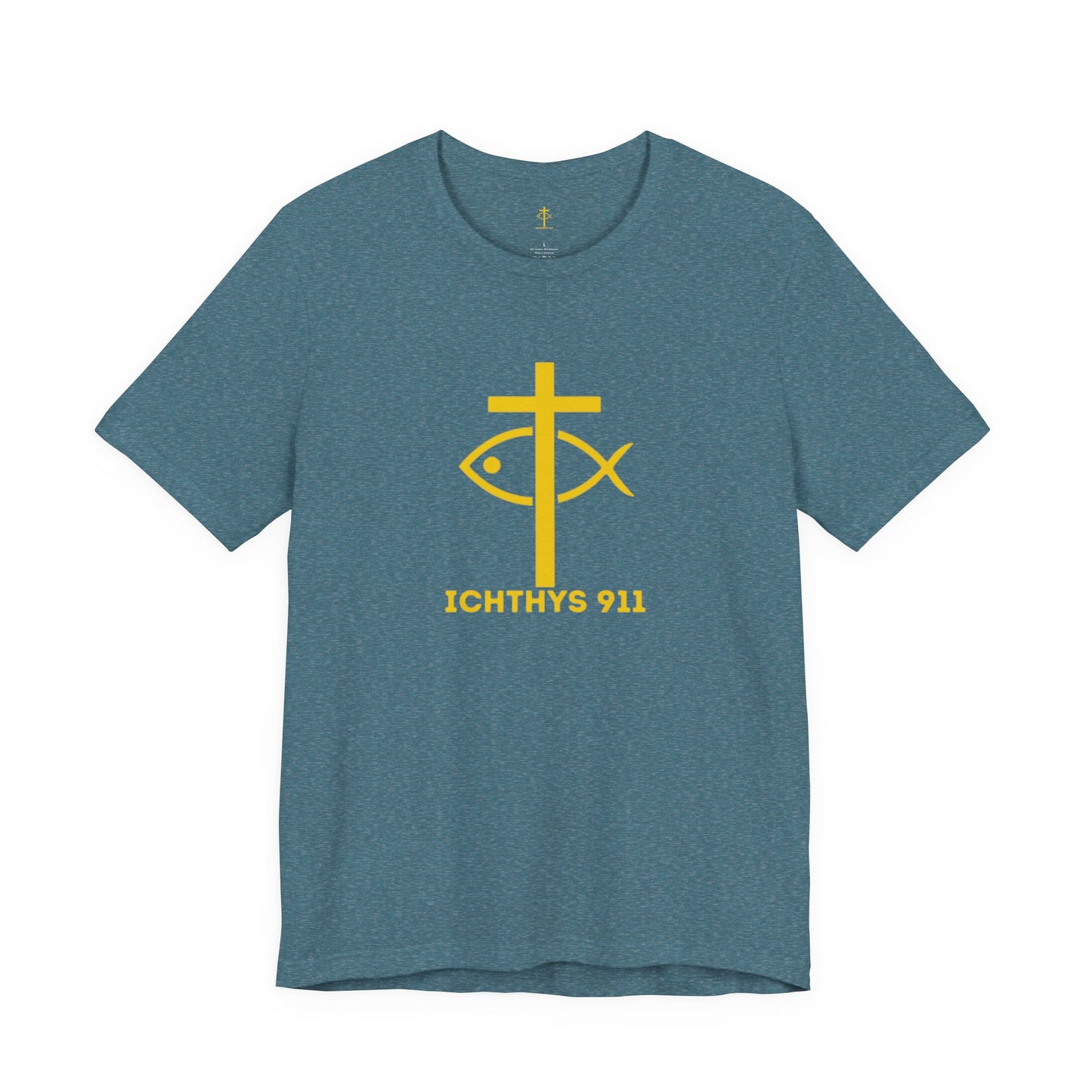 "Roll With God" - Unisex T- Shirt - Lightweight 100% Cotton - Summer T - Arm Form Fitting - Men T- Shirt - Women T-Shirt - Christian T-Shirt - Love Like Jesus - ICHTHYS 911 Design