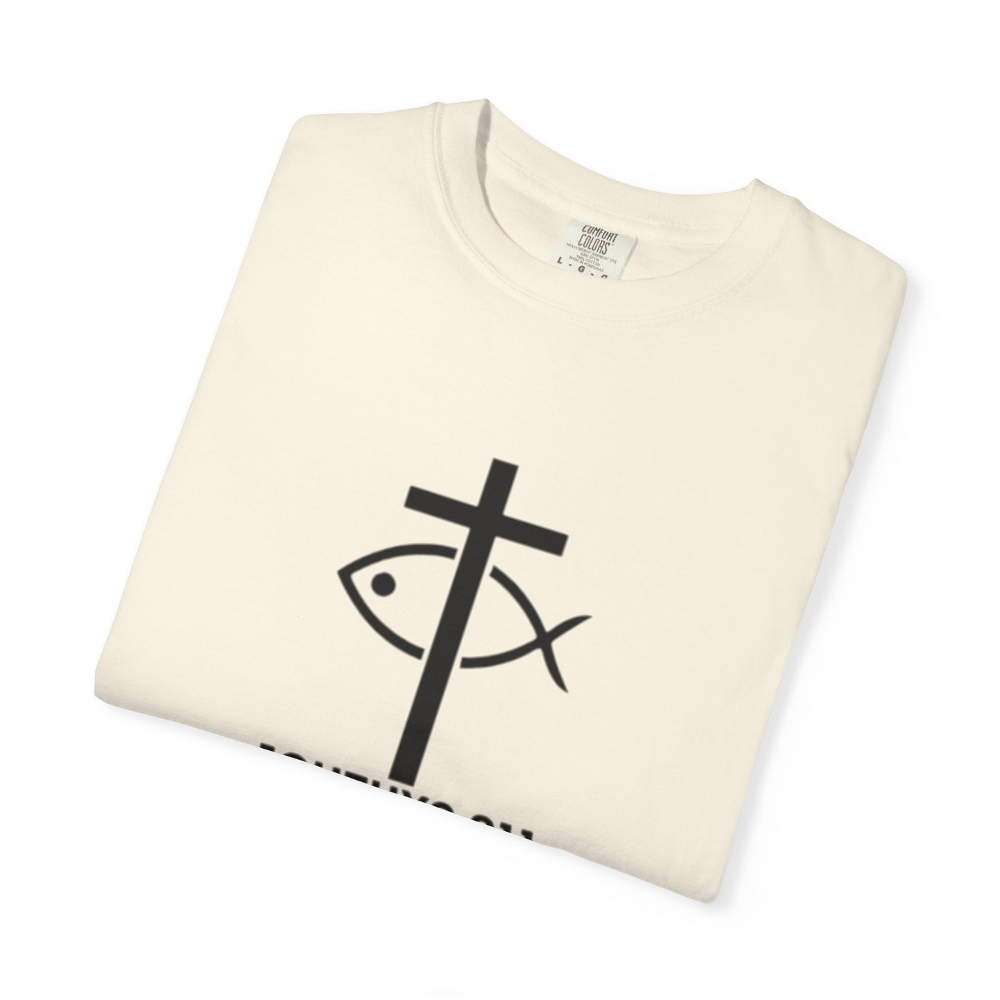 "13th Disciple" - Collection - Unisex - Women T- Shirt - Men T-Shirt - Christian Garment-Dyed T-Shirt - Faith Fashion - ICHTHYS 911 - Black Font