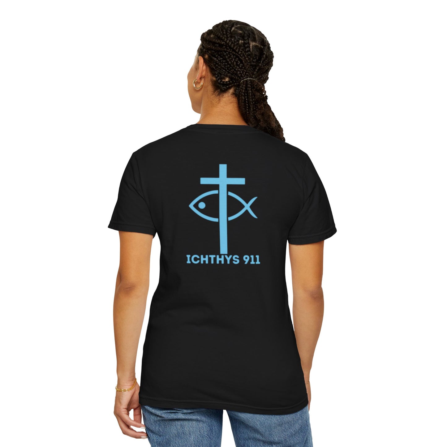 13th Disciple - Blue Font - Unisex Garment Dyed T-Shirt - 100% US Cotton - Men T-Shirt - Christian Women Tee - Faith-Inspired Shirt - Christian Fashion - Wear Your Faith - Additional Colors Added