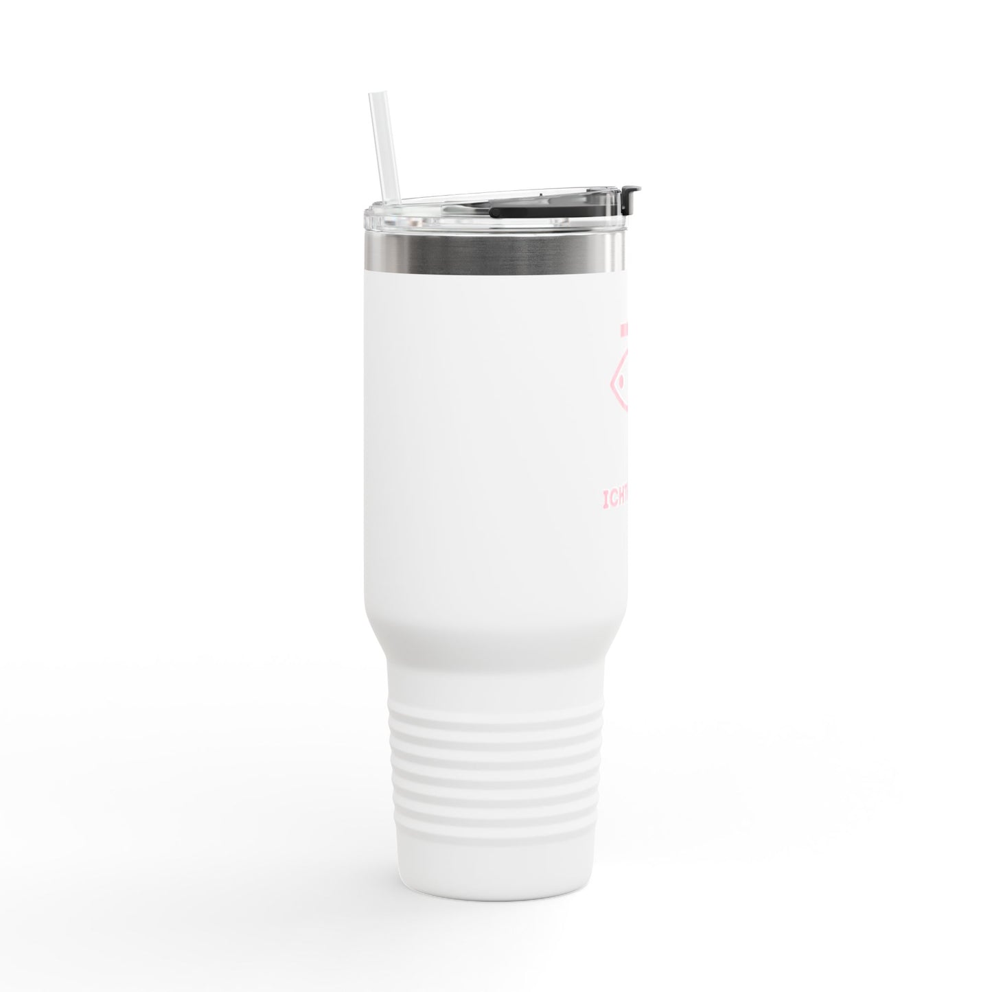 40oz Insulated Travel Mug with Straw - Perfect for On-the-Go Hydration & Outdoor Adventures - Featuring ICHTHYS 911
