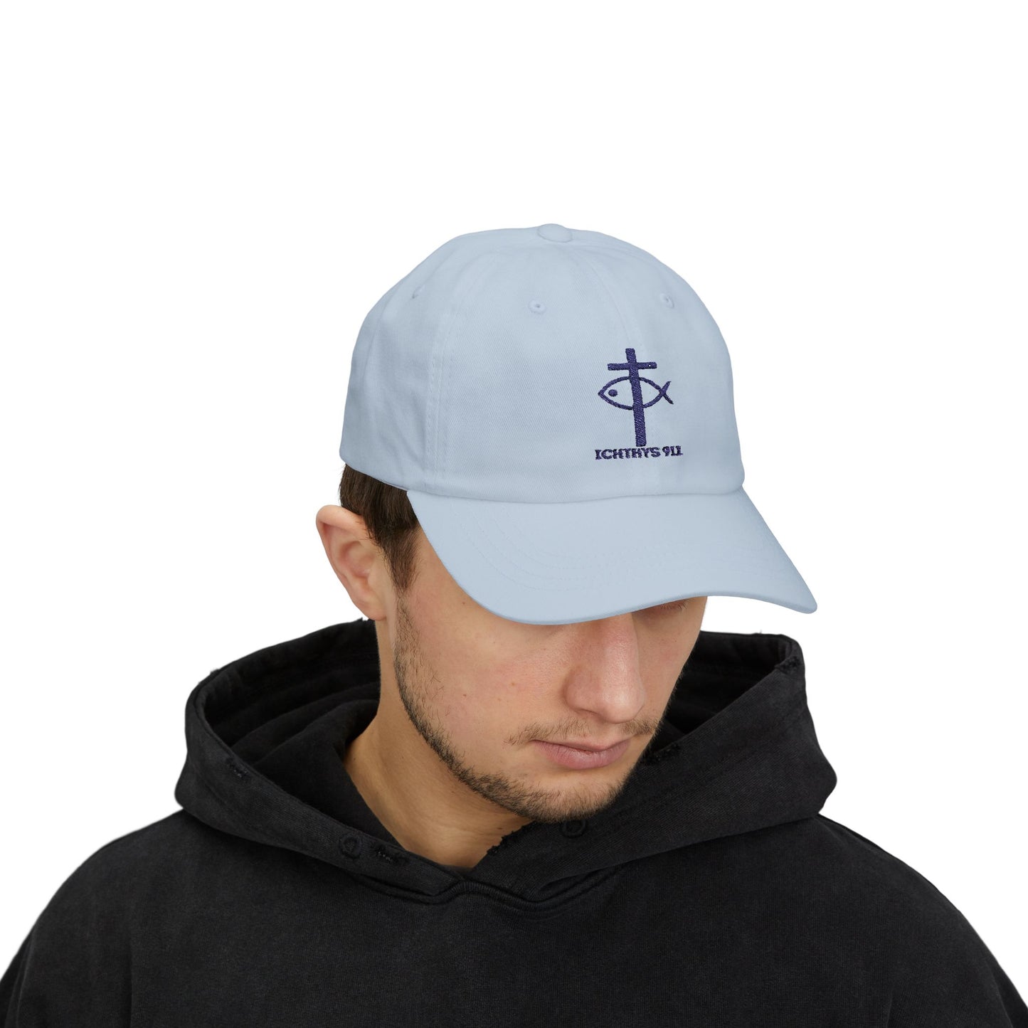 ICHTHYS 911 Classic Dad Cap - Faith-Inspired Adjustable Hat - Soft Hat - Adjustable Strap - Wear Your Faith - Unisex