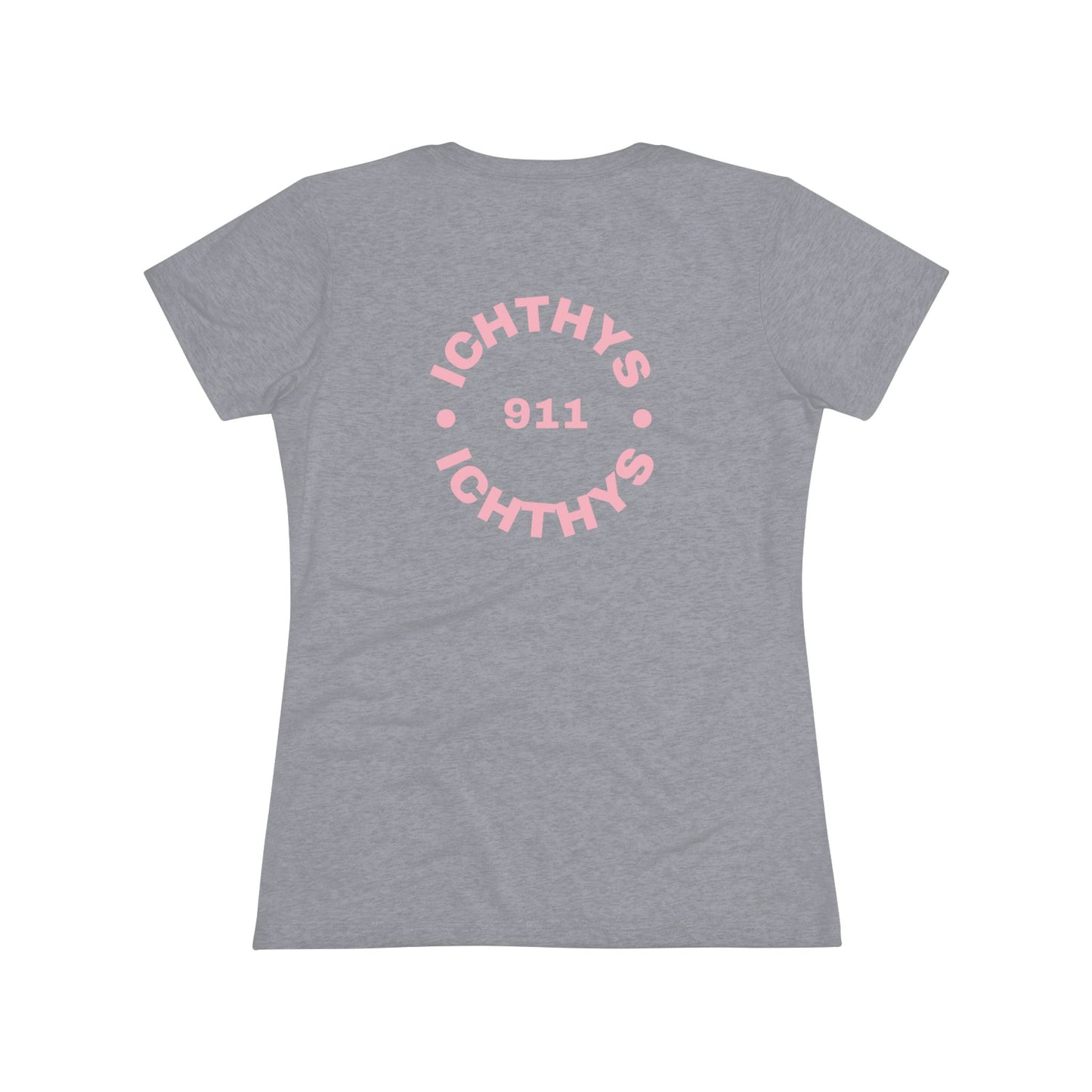 "IC Round Collection" Pink Font - Inspirational Women's Triblend Tee - Women T-Shirt - 50% polyester, 25% cotton, 25% rayon