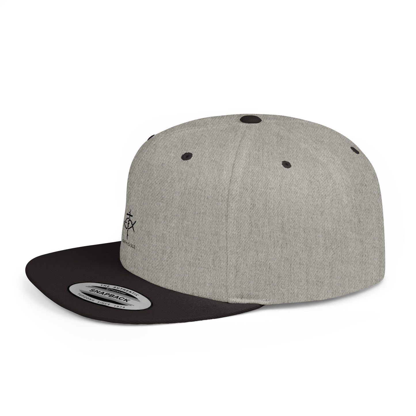 Stylish Ichthys 911 Flat Bill Snapback Cap - Perfect for Casual Wear and Faith-Based Events