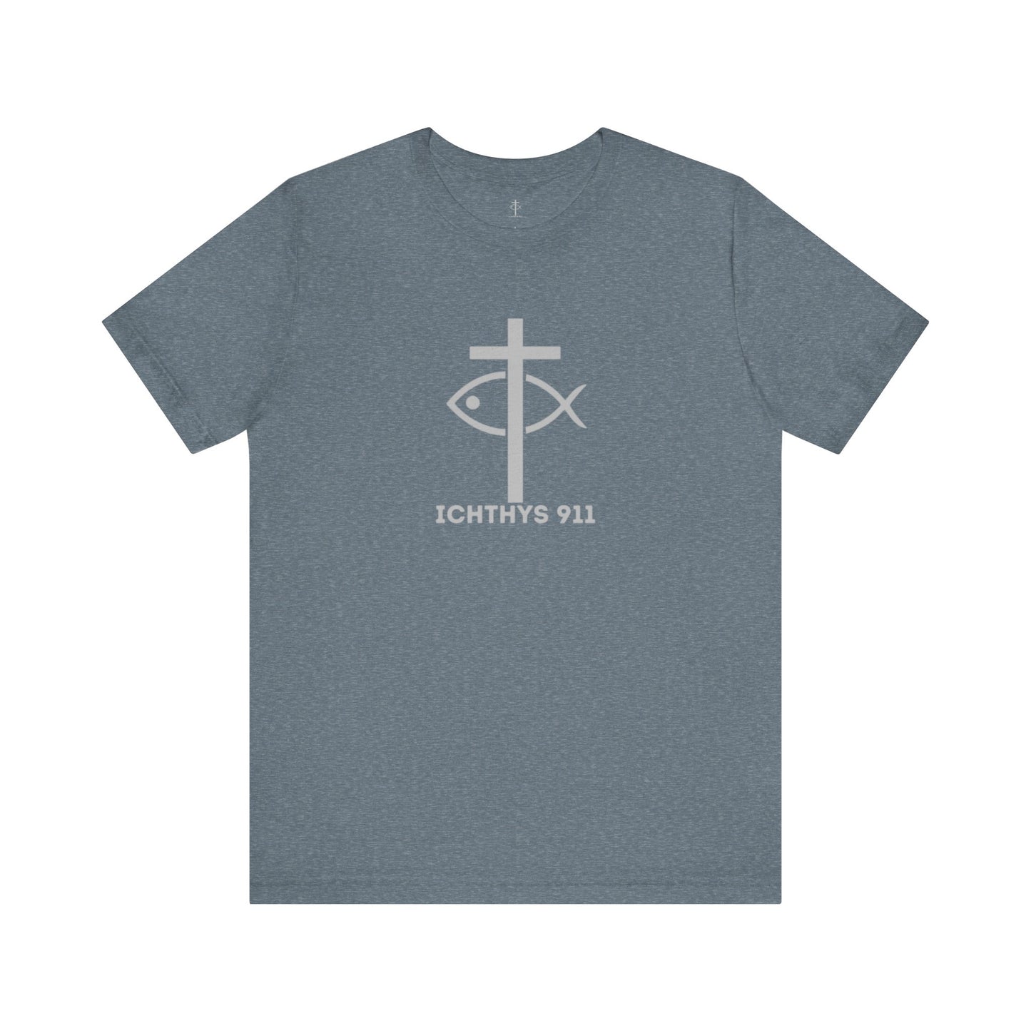 Roll With God Ride With Jesus - Silver Font - Unisex T- Shirt - Lightweight 100% Cotton - Summer T - Arm Form Fitting - Men T- Shirt - Women T-Shirt - Christian T-Shirt - ICHTHYS 911