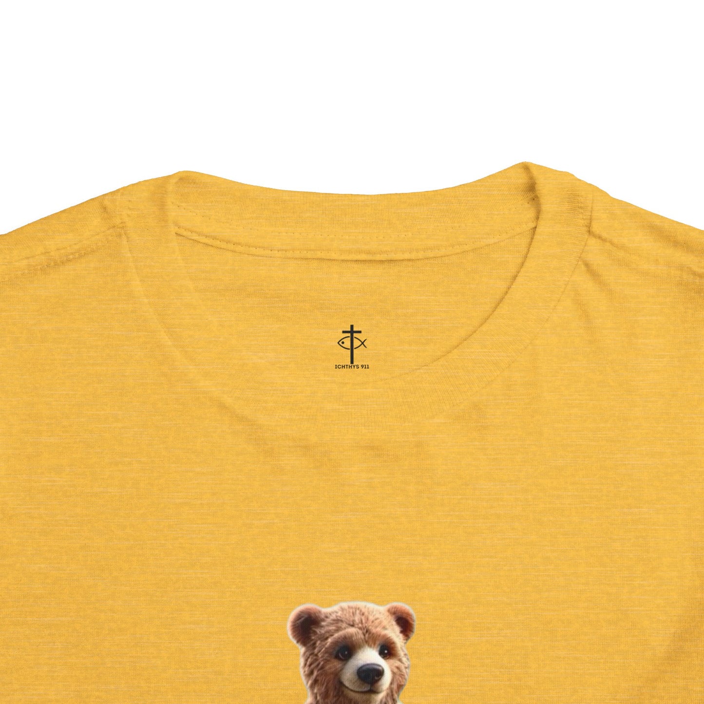 Surfing Bear Toddler Tee - Fun Kids Short Sleeve T-Shirt - ICHTYHS 911