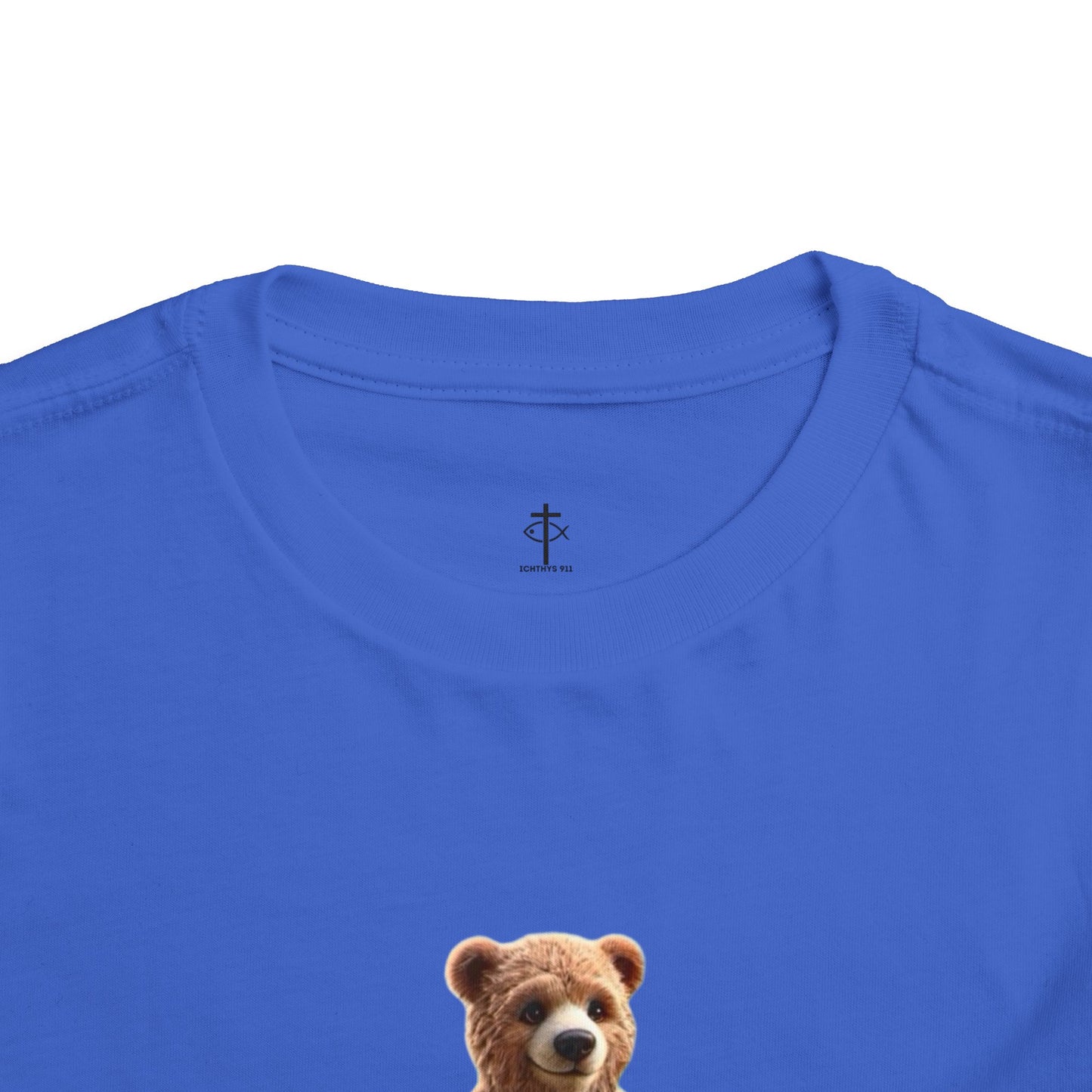 Surfing Bear Toddler Tee - Fun Kids Short Sleeve T-Shirt - ICHTYHS 911