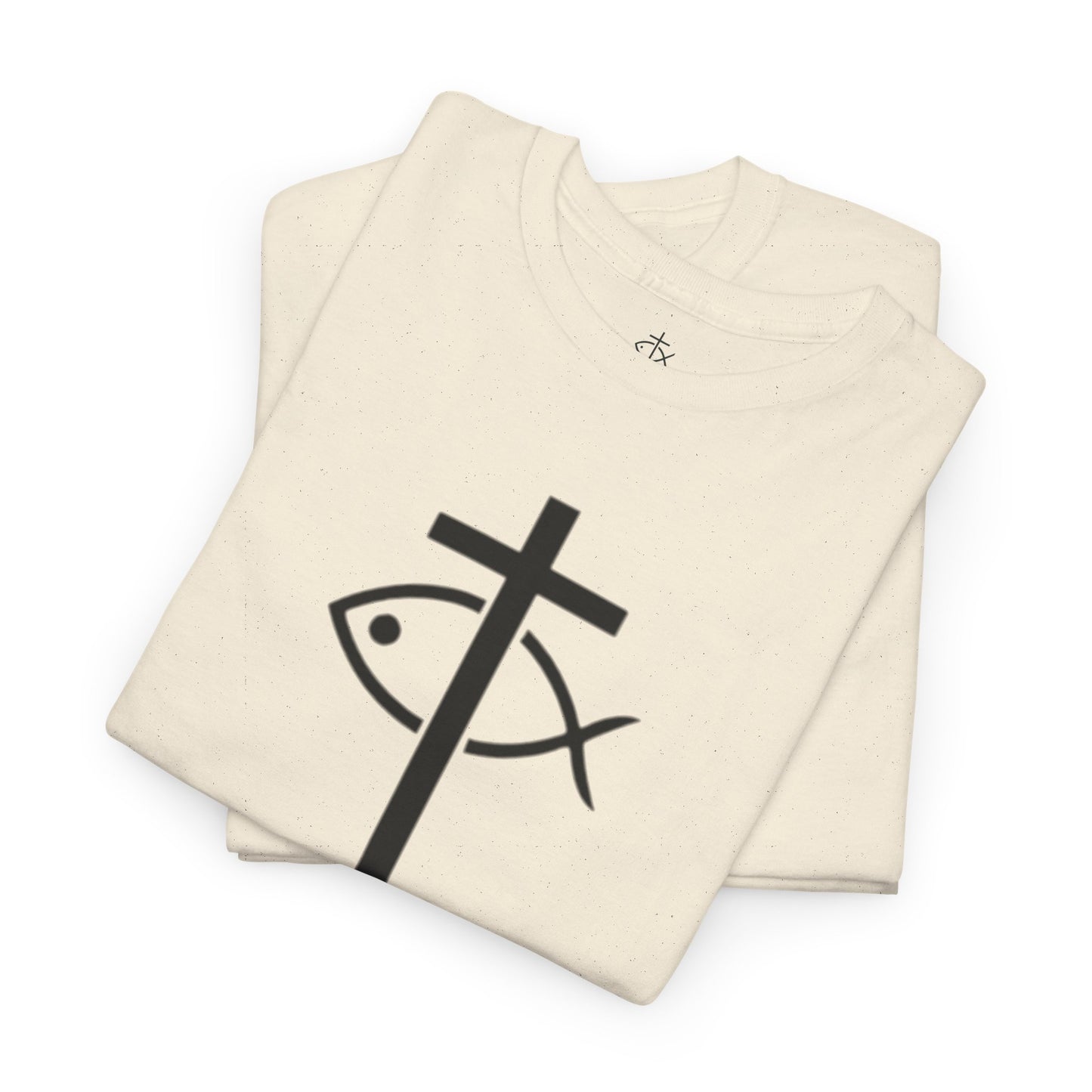 Authentic Design - Unisex T-Shirt - Heavy Cotton T-Shirt - Jesus Fish - Men's T-Shirt - Women T-Shirt Christian Faith - Unisex Clothing - ICHTHYS 911