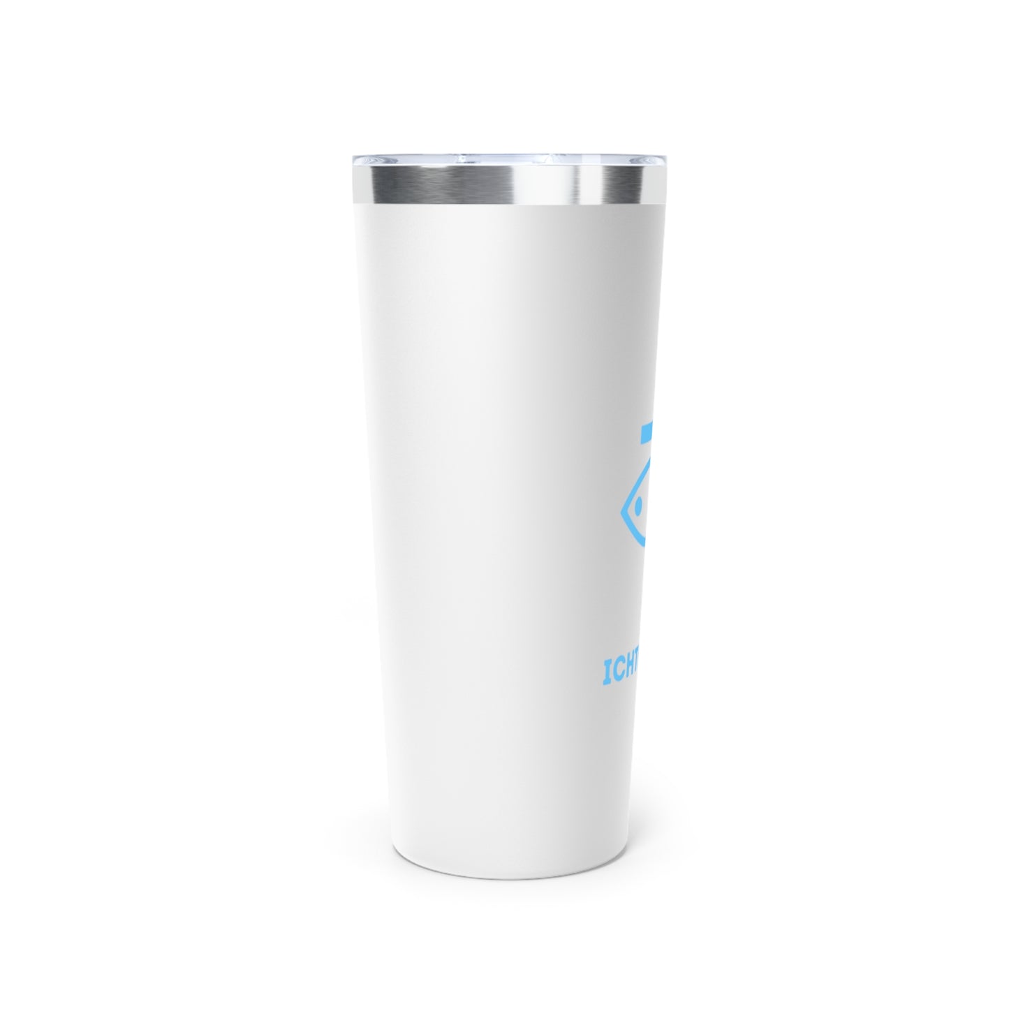 Faith-Inspired Copper Vacuum Insulated Tumbler - 22oz with ICHTHYS 911 Design