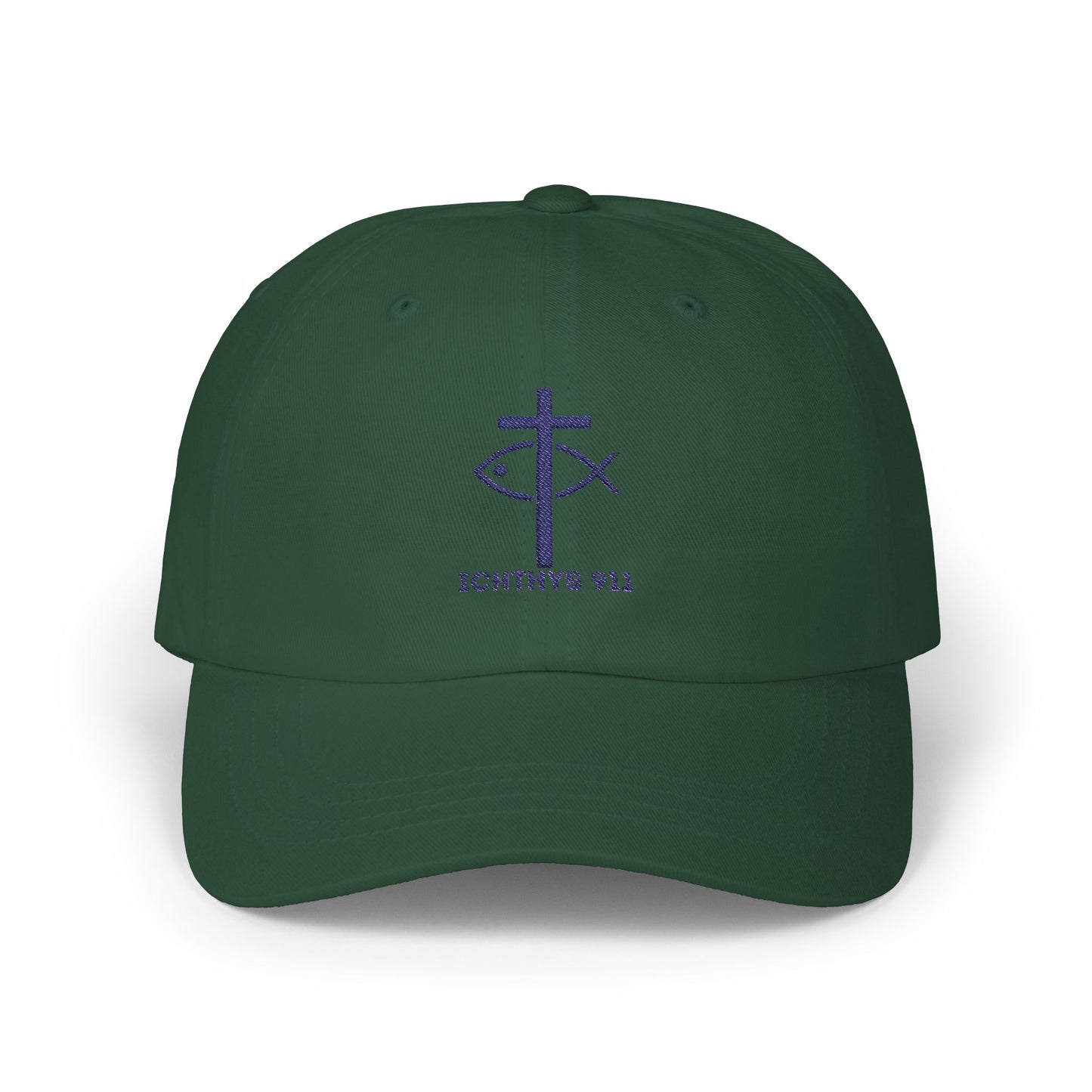 ICHTHYS 911 Classic Dad Cap - Faith-Inspired Adjustable Hat - Soft Hat - Adjustable Strap - Wear Your Faith - Unisex