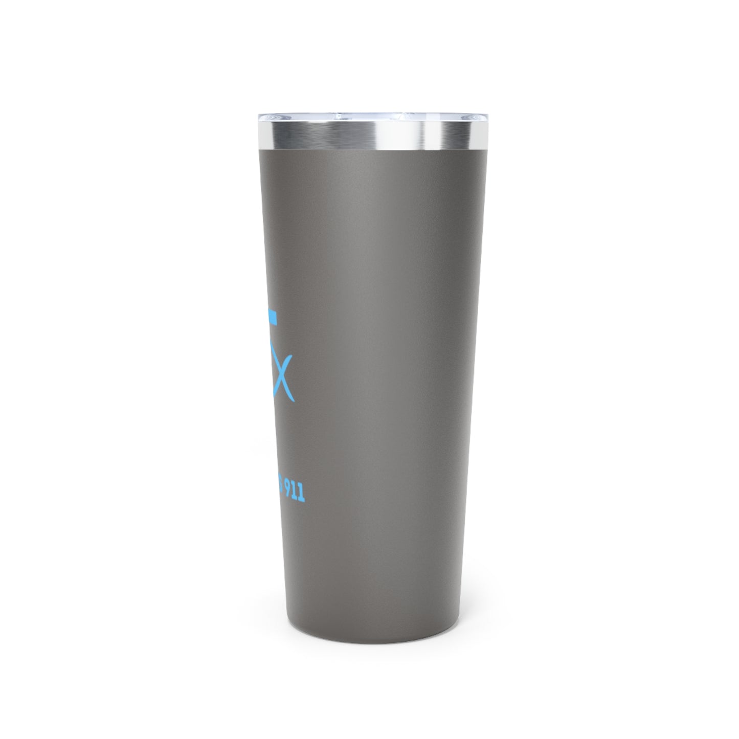 Faith-Inspired Copper Vacuum Insulated Tumbler - 22oz with ICHTHYS 911 Design