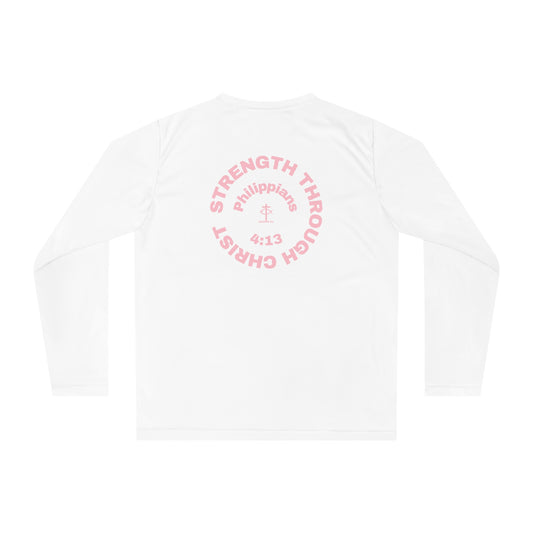 ICHTHYS 911 "Strength Through Christ Philippians 4:13" - Unisex Performance Long Sleeve Shirt - Men - Women - 100% Moisture-Wicking Poly - Christian Activewear